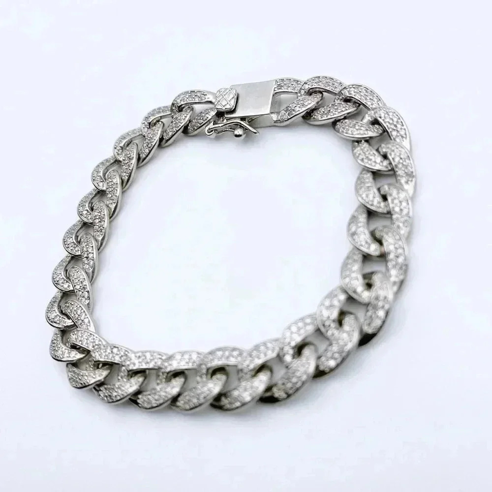 CHAIN Bracelet Cubic Zirconia - Picture 2 of 3